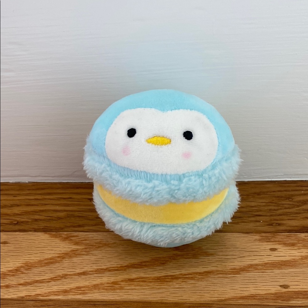 Charming Blue and Yellow Penguin Plush Toy Keychain